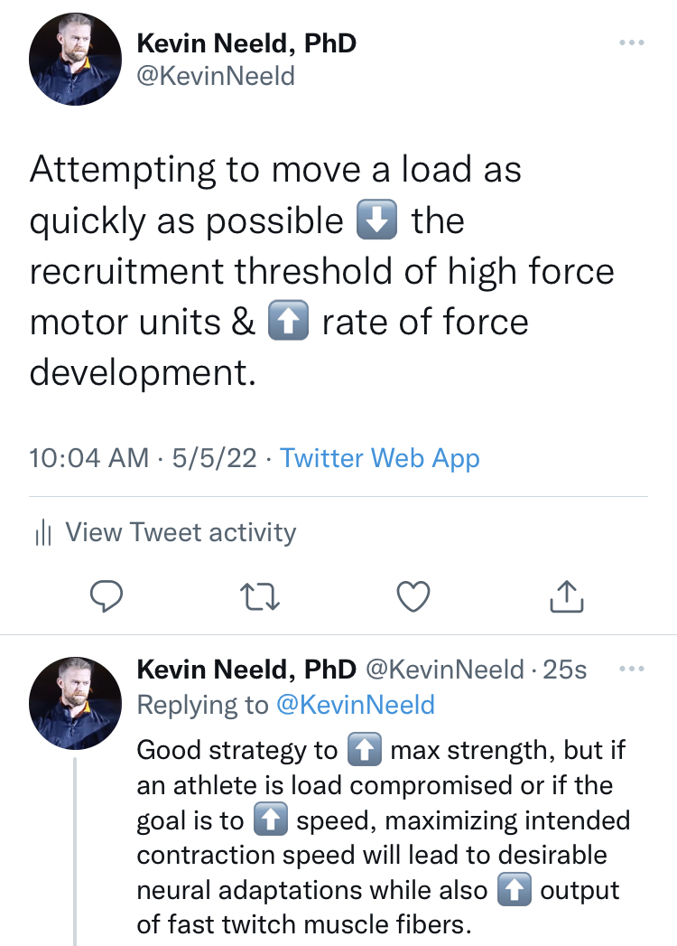 Increasing Rate of Force Development
